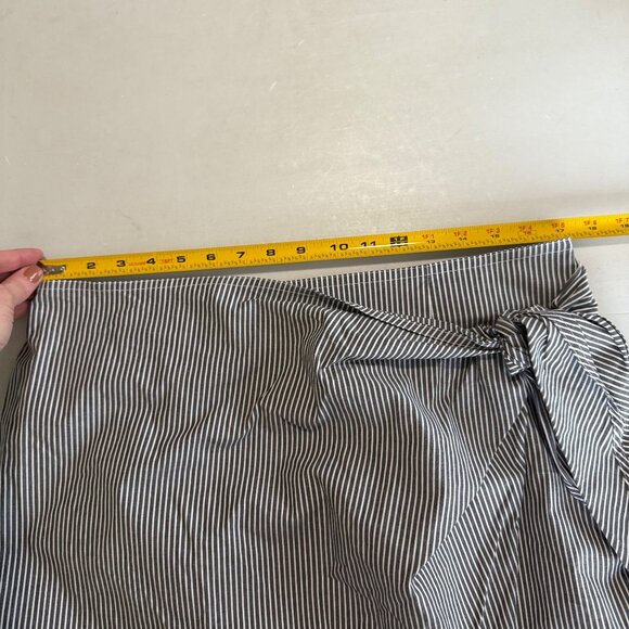 Chaps Summer Grp 3 Stripe Wrap Tie Skirt Womens size 14 NEW - Picture 8 of 9